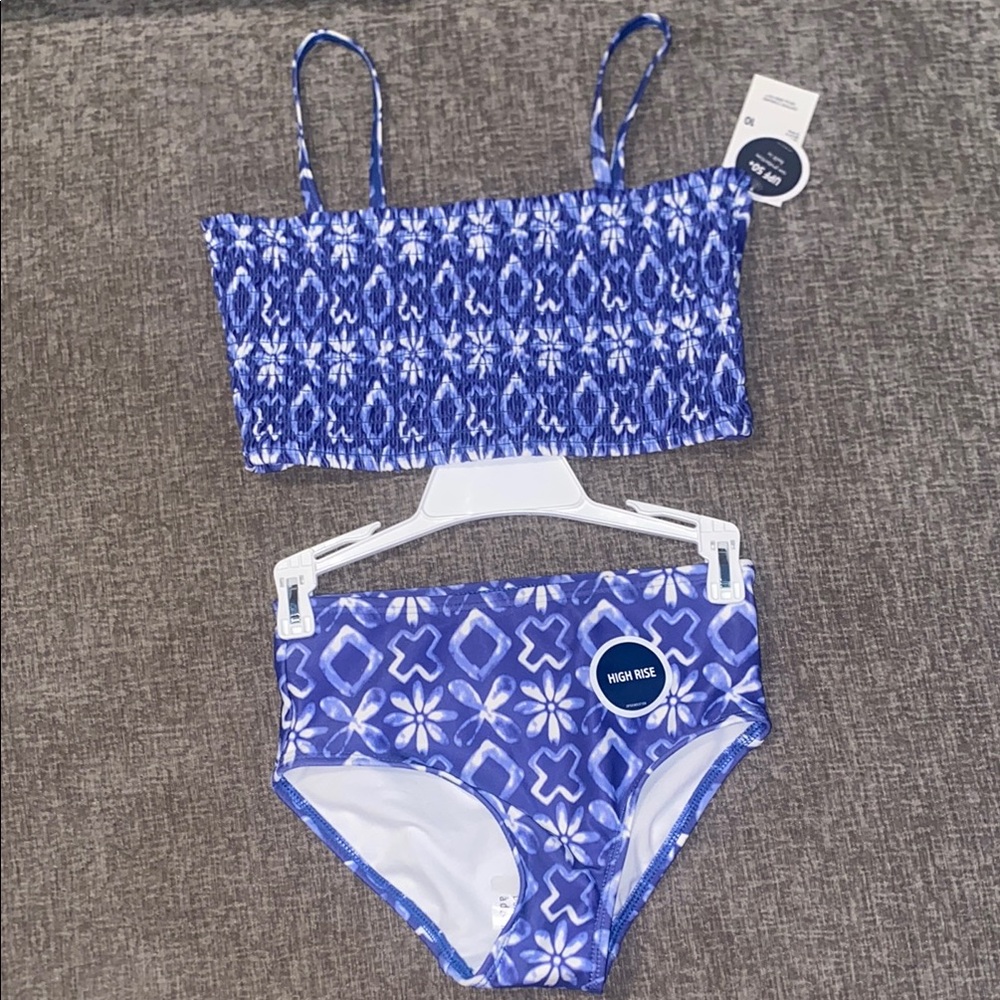OshKosh B'gosh Blue Patterned Kids Swim Bikini